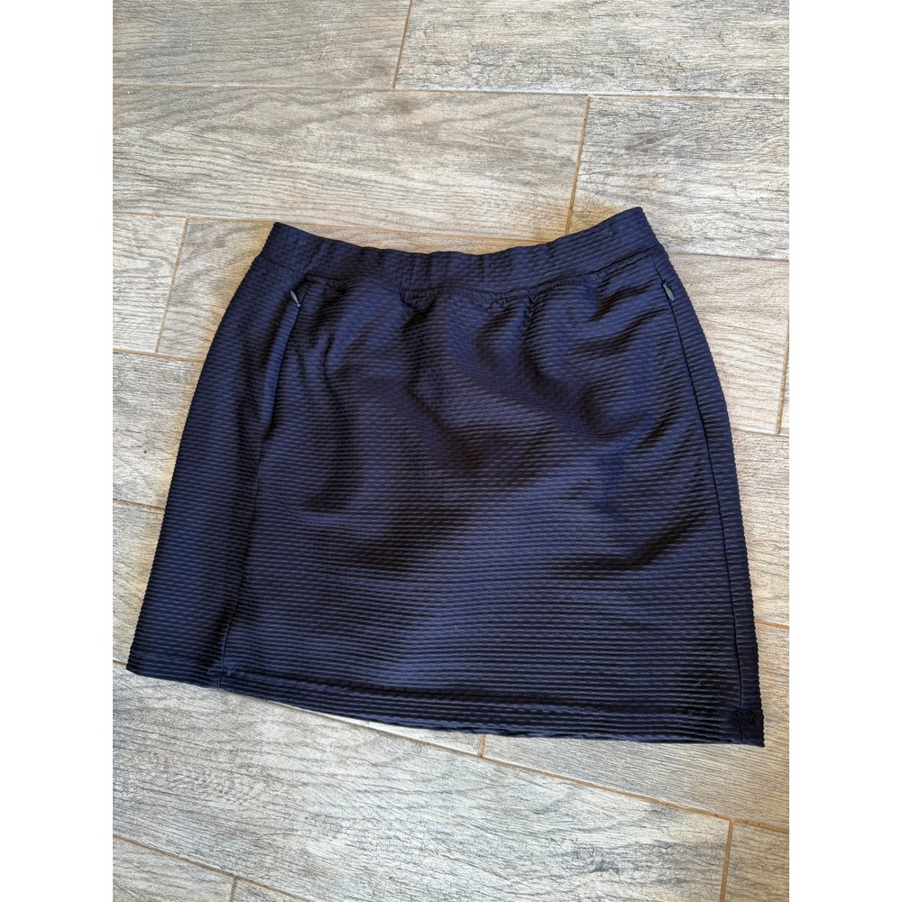 Tail Skort Medium Navy Blue Textured Ribbed Activewear Athletic Golf Tennis